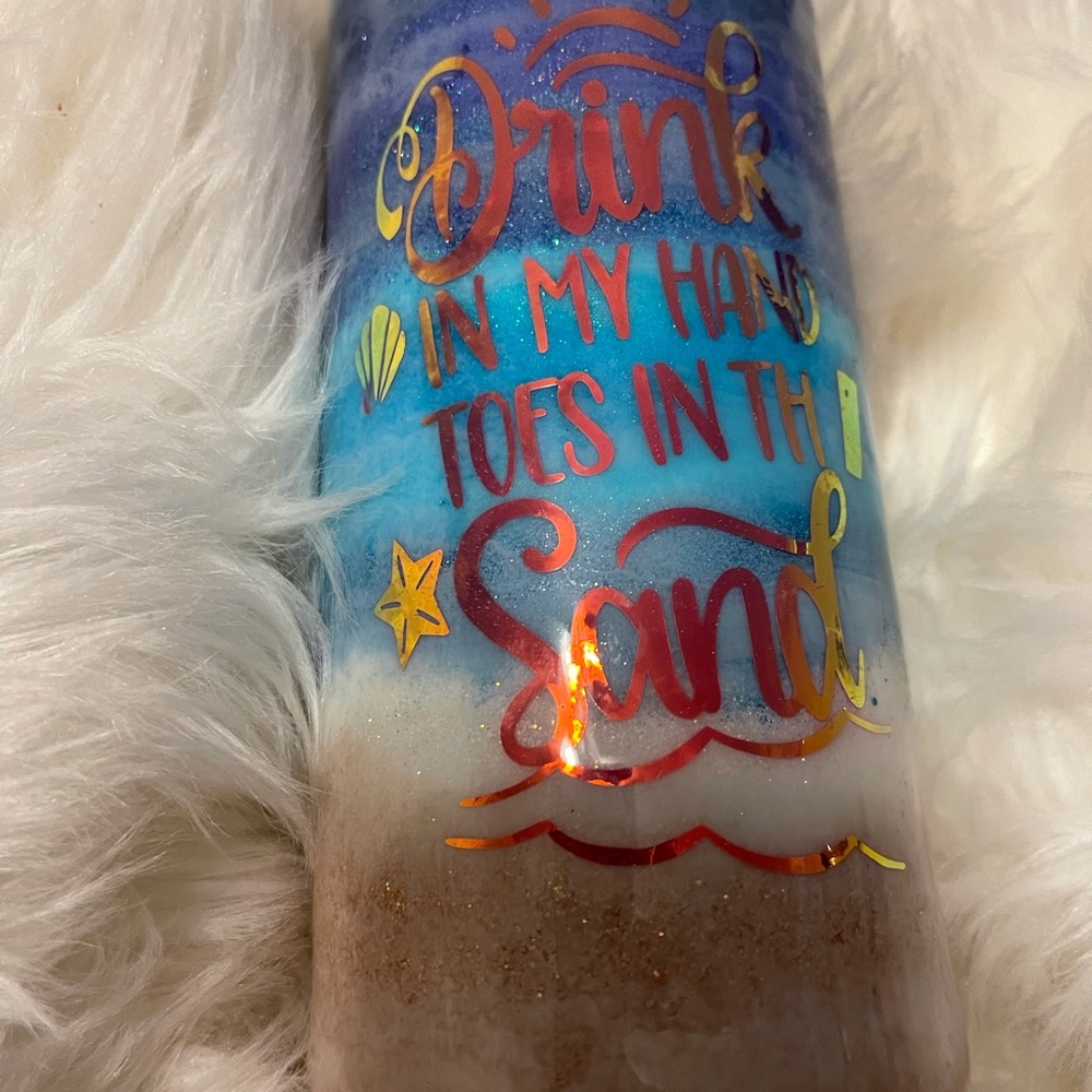 22 oz beach tumbler